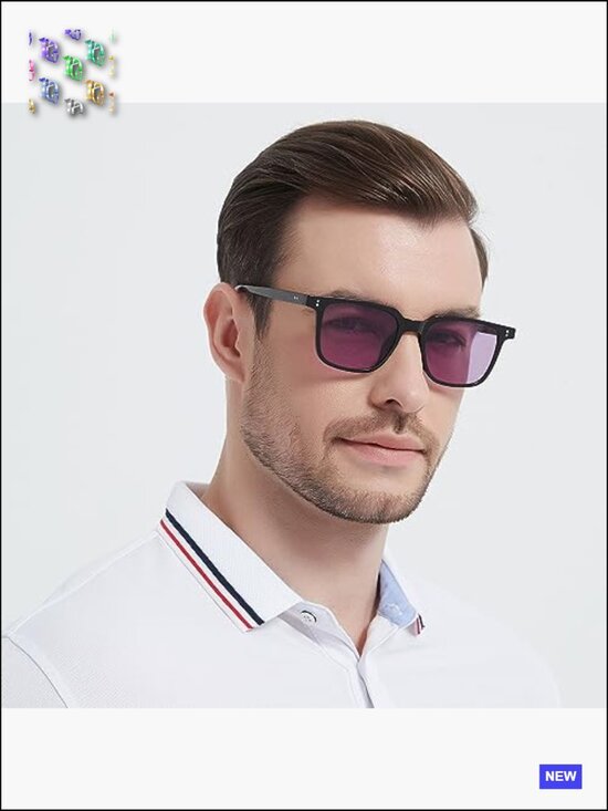 Vintage Retro Square Sunglasses Unisex Fashion Rectangle UV400 TR90 Frame
